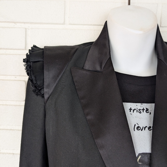 50% OFF Robert Rodriguez Black Silk Blazer - Picture 3 of 8